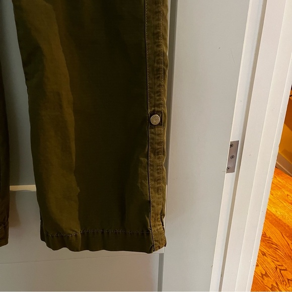 vintage 90s Y2K j. crew green label low-rise wide leg khaki workwear style pants - Picture 5 of 11